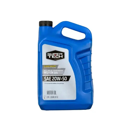 Super Tech All Mileage Synthetic Blend Motor Oil SAE 20W-50, 5 Quarts