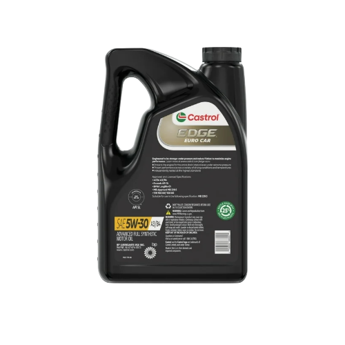 Castrol EDGE Euro 5W-30 A3/B4 European Advanced Full Synthetic Motor Oil, 5 Quarts