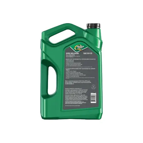 Quaker State Full Synthetic High Mileage 5W-20 Motor Oil, 5 Quart
