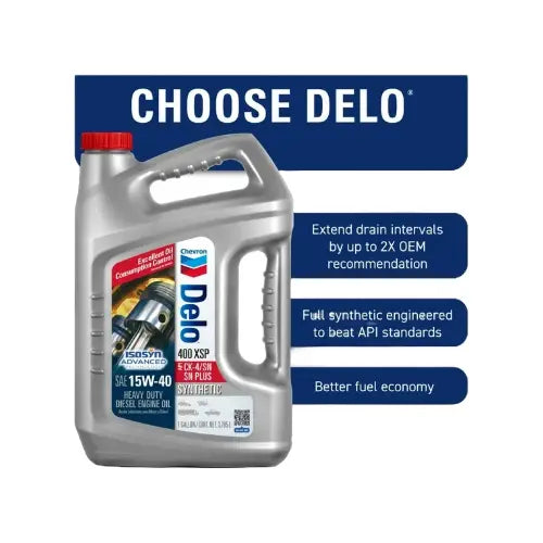 Chevron Delo XSP 15W-40 Heavy Duty Diesel Sintético Motor Oil, 1 Galó