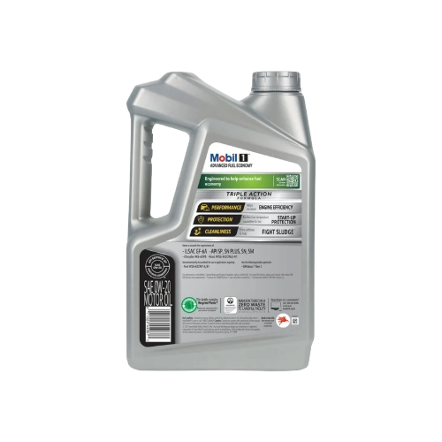 Mobil 1 Advanced Fuel Economy Full Synthetic Motor Oil 0W-20, 5 Quart (Pack of 3)