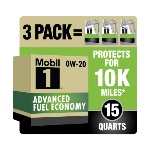 Mobil 1 Advanced Fuel Economy Full Synthetic Motor Oil 0W-20, 5 Quart (Pack of 3)