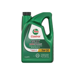 Castrol GTX High Mileage 5W-30 Synthetic Blend Motor Oil, 5 Quarts