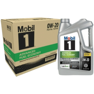 Mobil 1 Advanced Fuel Economy Full Synthetic Motor Oil 0W-20, 5 Quart (Pack of 3)