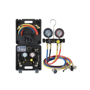 Lichamp HVAC Gauges with Hoses, AC Manifold Gauge Set R134A R410A R404A R22 Refrigerant Gauges