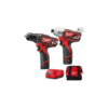 M12 Drill/Impact Combo Kit - Milwaukee 2494-22