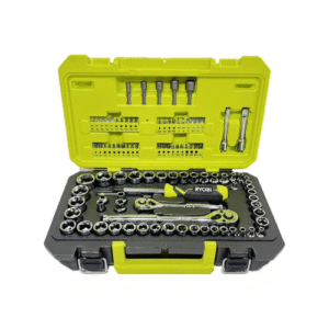 RYOBI 97 PC. 1/4" & 3/8" Drive Mechanics Tool Set - 6 Point