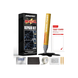 Wheel Scratch Repair Kit, Black Rim Touch Up Paint, Wheel Repair Kit Curb Rash Wheel Paint Rim Paint Pen for Wheel Repair, Universal Color Black Wheel Paint(Gloss Black)