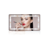 Car Sun Visor Vanity Mirror, with 3 Light Modes & 60 LEDs - Rechargeable Dimmable Clip-on Rear View Sun-Shading Cosmetic Makeup Mirror, Universal for Car SUV(Black)