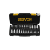 LEXIVON Master HEX Bit Socket Set, Premium S2 Alloy Steel | Complete 32-Piece, SAE and Metric Set | Enhanced Storage Case (LX-144)