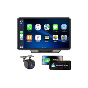 for Apple Carplay Wireless Portable 7" Touchscreen Car Stereo Voice Control with Apple Car Play & Android Auto Car Audio Backup Camera Bluetooth GPS Navigation/Mirror Link Fits All Cars