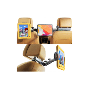 LISEN 3 in 1 for iPad Holder for Car Accessories for Women Interior Road Trip Camping Essentials Tablet Holder Backseat Car Organizer Car TV for Back Seat Headrest iPad Car Mount Kids Fire Tablet