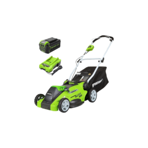 Greenworks 40V 16" Cordless (Push) Lawn Mower (75+ Compatible Tools), 4.0Ah Battery and Charger Included