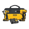 DEWALT 20V MAX Cordless Drill and Impact Driver, Power Tool Combo Kit with 2 Batteries and Charger (DCK240C2)