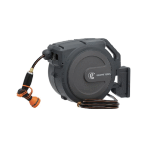 Giraffe Tools Hose Reel 1/2‘’ 78 ft, Heavy Duty Retractable Garden Hose Reel with Any Length Lock, Slow Return System, Wall Mounted and 180 Deg Swivel Bracket
