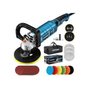 Buffer Polisher, 1600W 7 Inch/6 Inch Rotary Buffer Polisher Waxer, 7 Variable Speed 1000-3500 RPM, Detachable Handle for Car, Boat Sanding, Polishing, Waxing