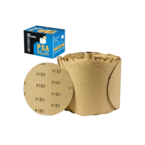 SATC 100 PCS PSA Sanding Discs 6 Inch Adhesive Backed Sandpaper 180 Grit Sander Attachment for Drill Self Stick Aluminum Oxide Round Automotive Sandpaper with Sticky Back
