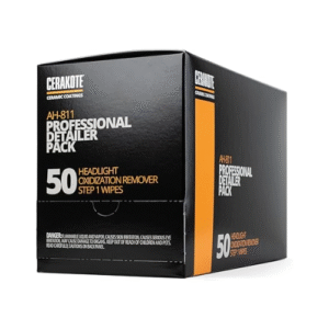 CERAKOTE® Ceramic Headlight Restoration Professional Detailer Pack (50 Step 1 Oxidation Removing Wipes) - Easily Remove Oxidation from Old and Faded Headlights
