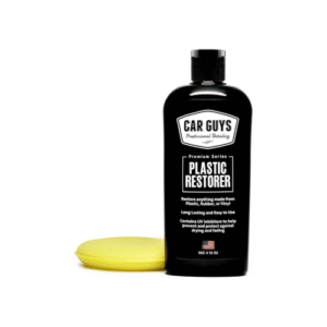 CAR GUYS Plastic Restorer | Bring Plastic, Rubber, and Vinyl Back to Life! | User Friendly Trim Restorer | Safe Auto Detailing Supplies | 8 Oz Kit with Foam Applicator
