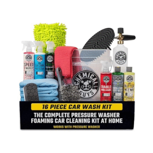 Chemical Guys HOL169 16-Piece Arsenal Builder Car Wash Kit with Foam Cannon, Bucket and (6) 16 Oz Car Care Cleaning Chemicals, Gift for Car & Truck Lovers, Dads and DIYers (Works W/Pressure Washers)
