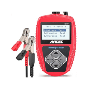 ANCEL BA101 Car Battery Tester, 12V Digital Automotive Alternator Meter Diagnostic Tool,100-2000 CCA Load Capacity, Charging & Cranking Analyzer for Truck, Boat, RV, Marine Vehicle, and More