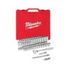 Milwaukee 56 Pc. 3/8" Dr. Ratchet And Socket Set SAE-Metric