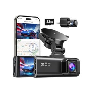 REDTIGER Dash Cam Front Rear, 4K/2.5K Full HD Dash Camera for Cars