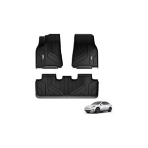 3W Floor Mats Compatible for Tesla Model Y 2020-2024