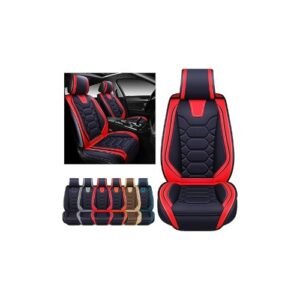 OASIS AUTO Car Seat Covers Premium Waterproof Faux Leather Cushion Universal A